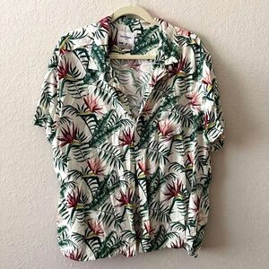 Tropical button-down shirt